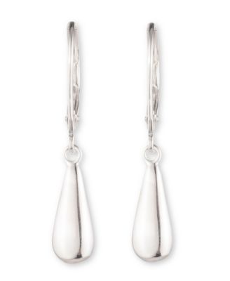 Teardrop Drop Earring in Sterling Silver
