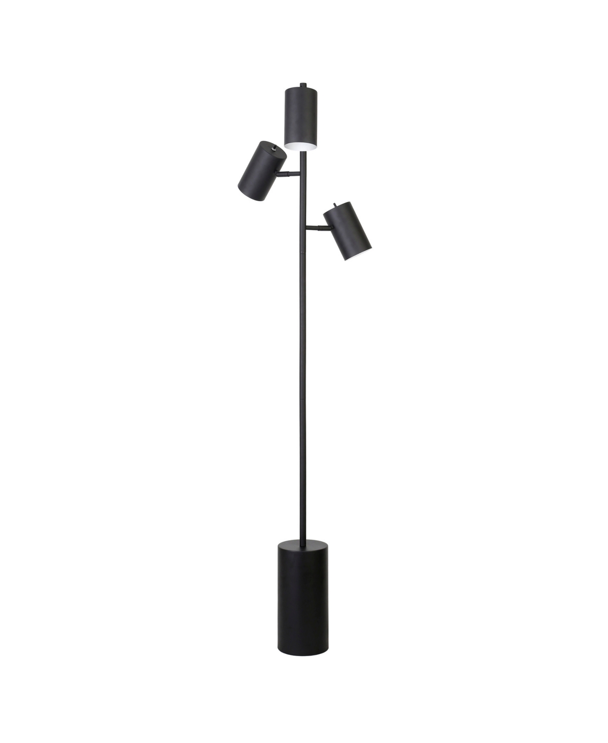 Hudson & Canal Dorset 3-light Floor Lamp With Metal Shades In Blackened Bronze