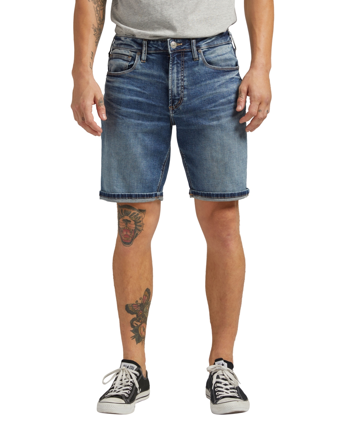 Silver Jeans Co. Men's Machray Athletic Fit 9" Shorts In Indigo