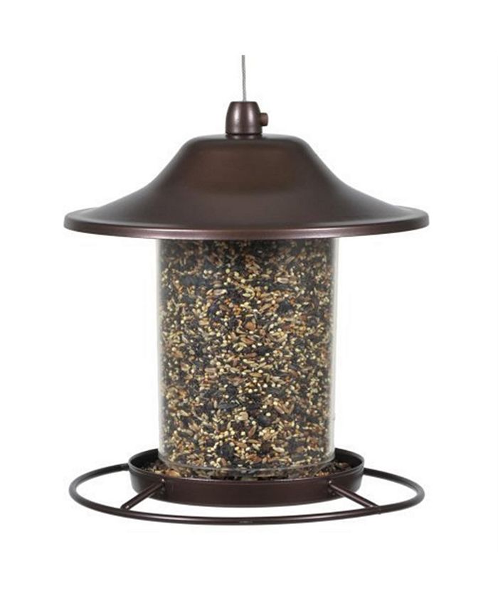 PerkyPet Panorama Squirrel Resistant Bird Feeder, Rustic Brown Macy's