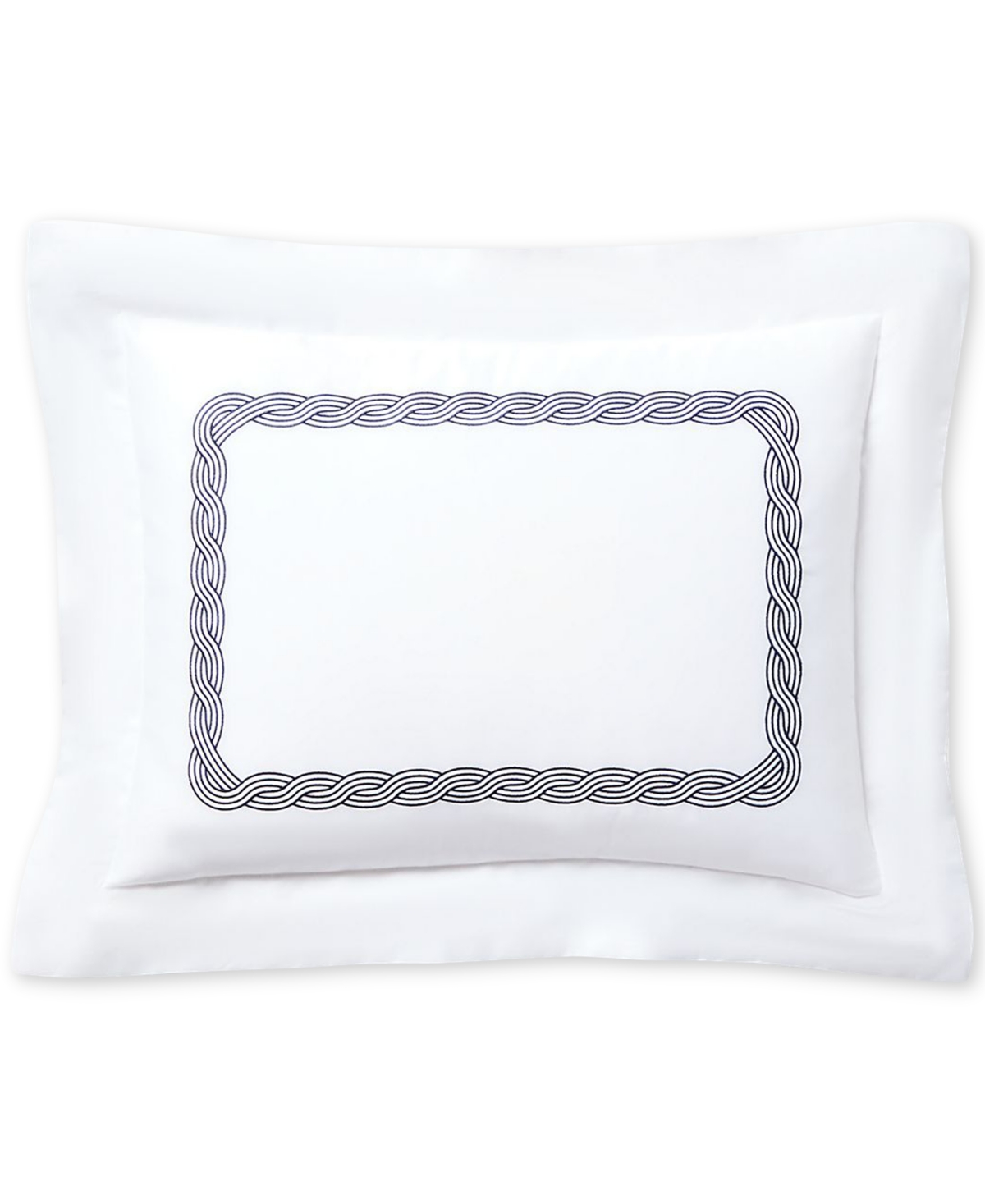 Lauren Ralph Lauren Spencer Cable Embroidery Decorative Pillow, 12" X 16" In Navy