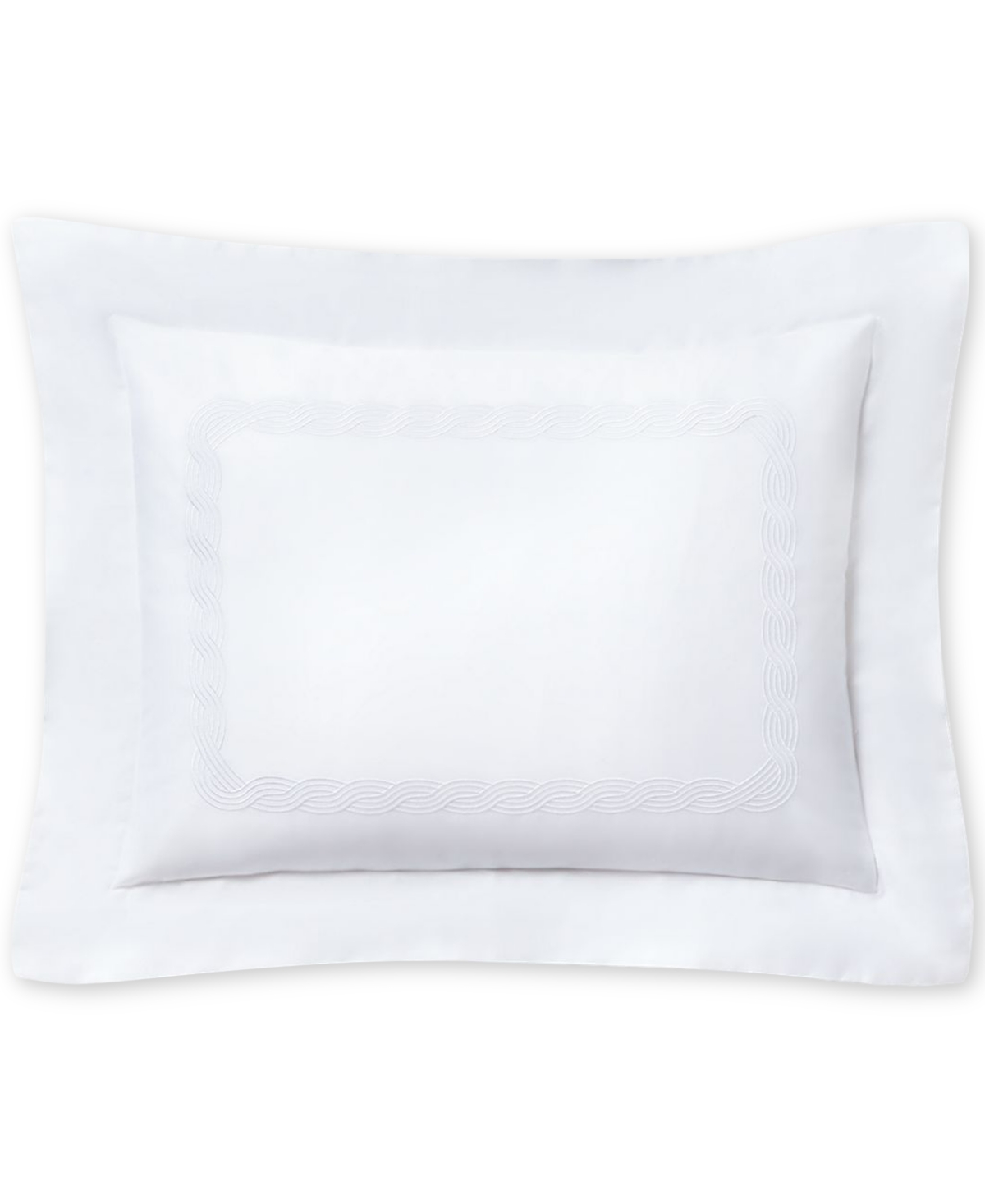 Lauren Ralph Lauren Spencer Cable Embroidery Decorative Pillow, 12" X 16" In White