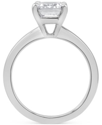 Certified Lab Grown Diamond Emerald-Cut Solitaire Engagement Ring (4 ct. t.w.) in 14k Gold