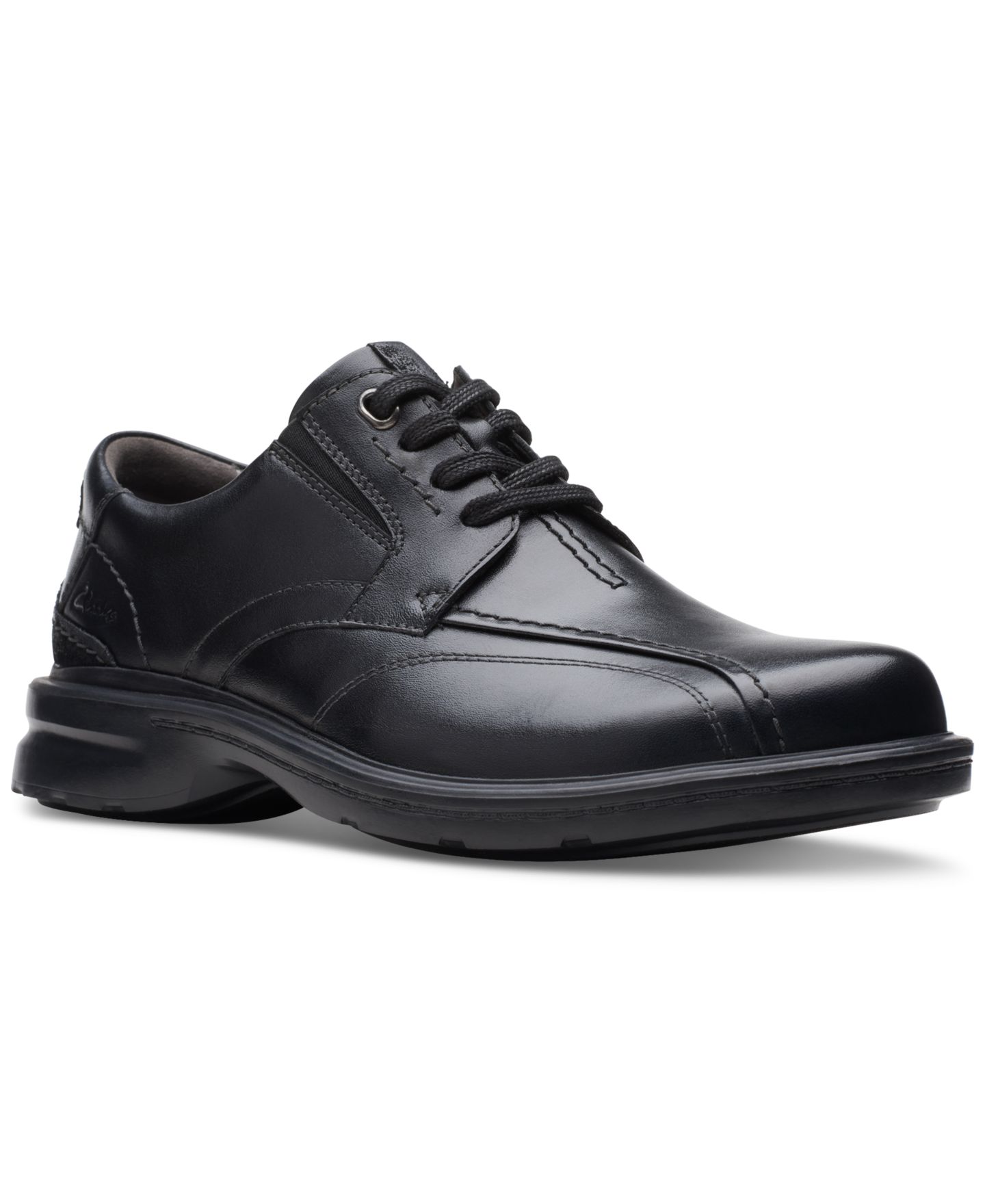 Мужские кроссовки Clarks Gessler Lace Casual, цвет: Чёрный кожаный — фото 1