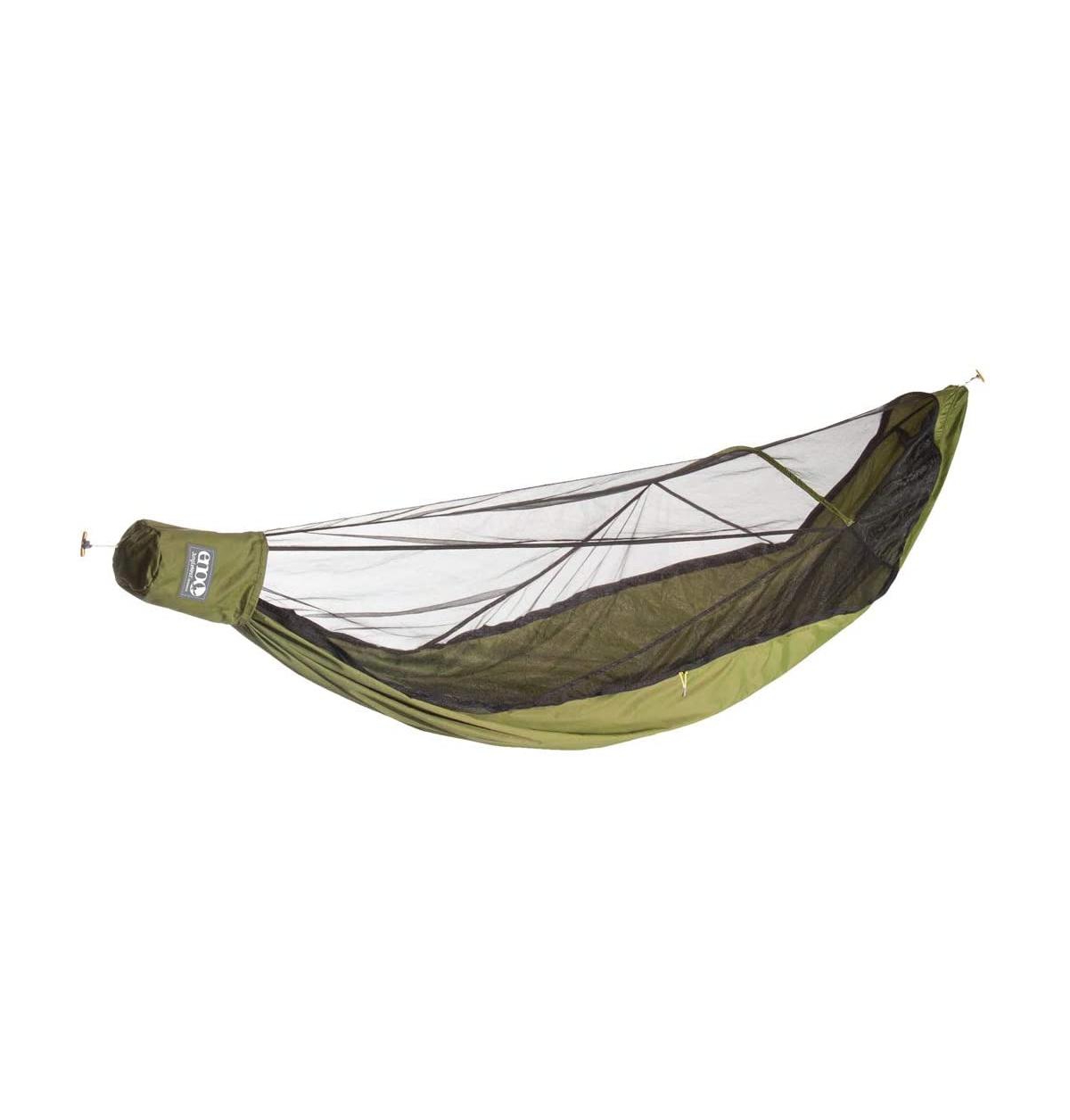 JungleNest Hammock - 1 Person Portable Hammock - Integrated Hammock Bug Net - For Overnight Sleeping, Camping, Hiking, Backpacking, Travel, Festiv