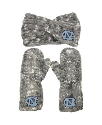 Women's ZooZatz North Carolina Tar Heels Logo Marled Headband and Mitten Set