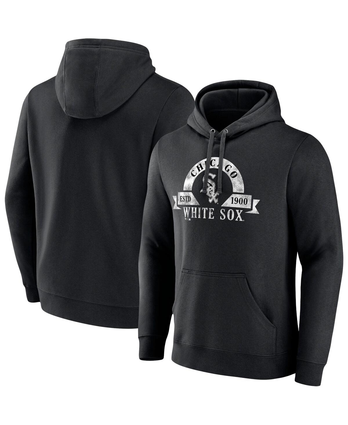Shop Fanatics Men's  Black Chicago White Sox Big And Tall Utility Pullover Hoodie