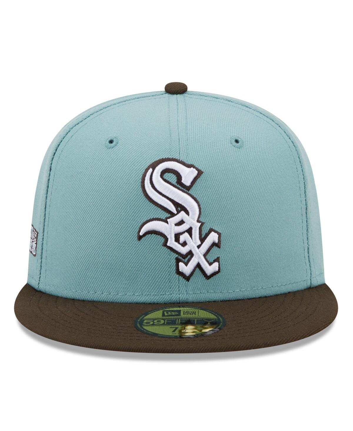 New Era Men's  Light Blue, Brown Chicago White Sox 2005 World Series Beach Kiss 59fifty Fitted Hat In Light Blue,brown