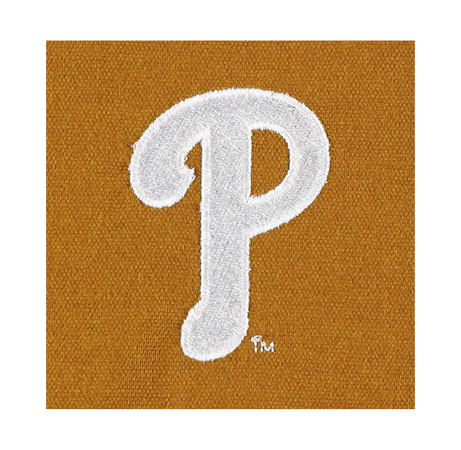 Men's Tan Philadelphia Phillies Journey Tri-Blend Full-Zip Jacket