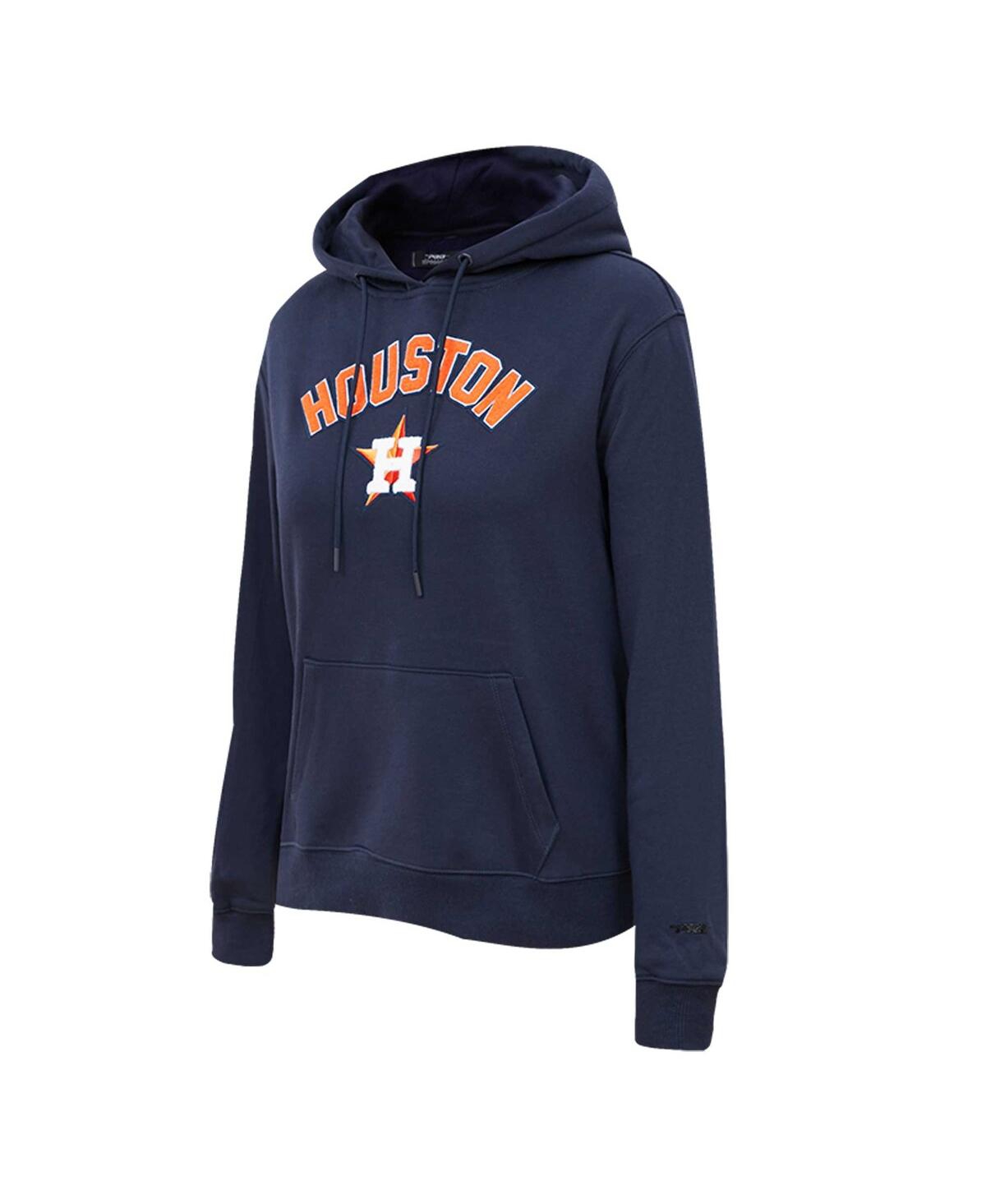 Shop Pro Standard Women's  Navy Houston Astros Classic Fleece Pullover Hoodie