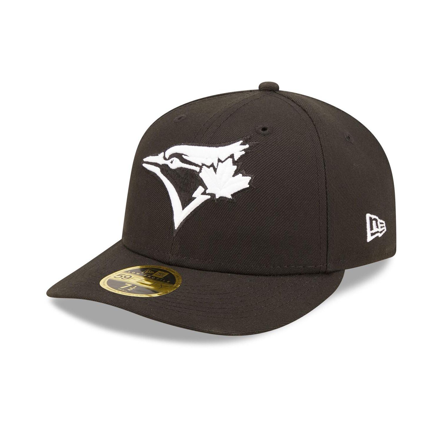 Men's Toronto Blue Jays Black, White Low Profile 59FIFTY Fitted Hat