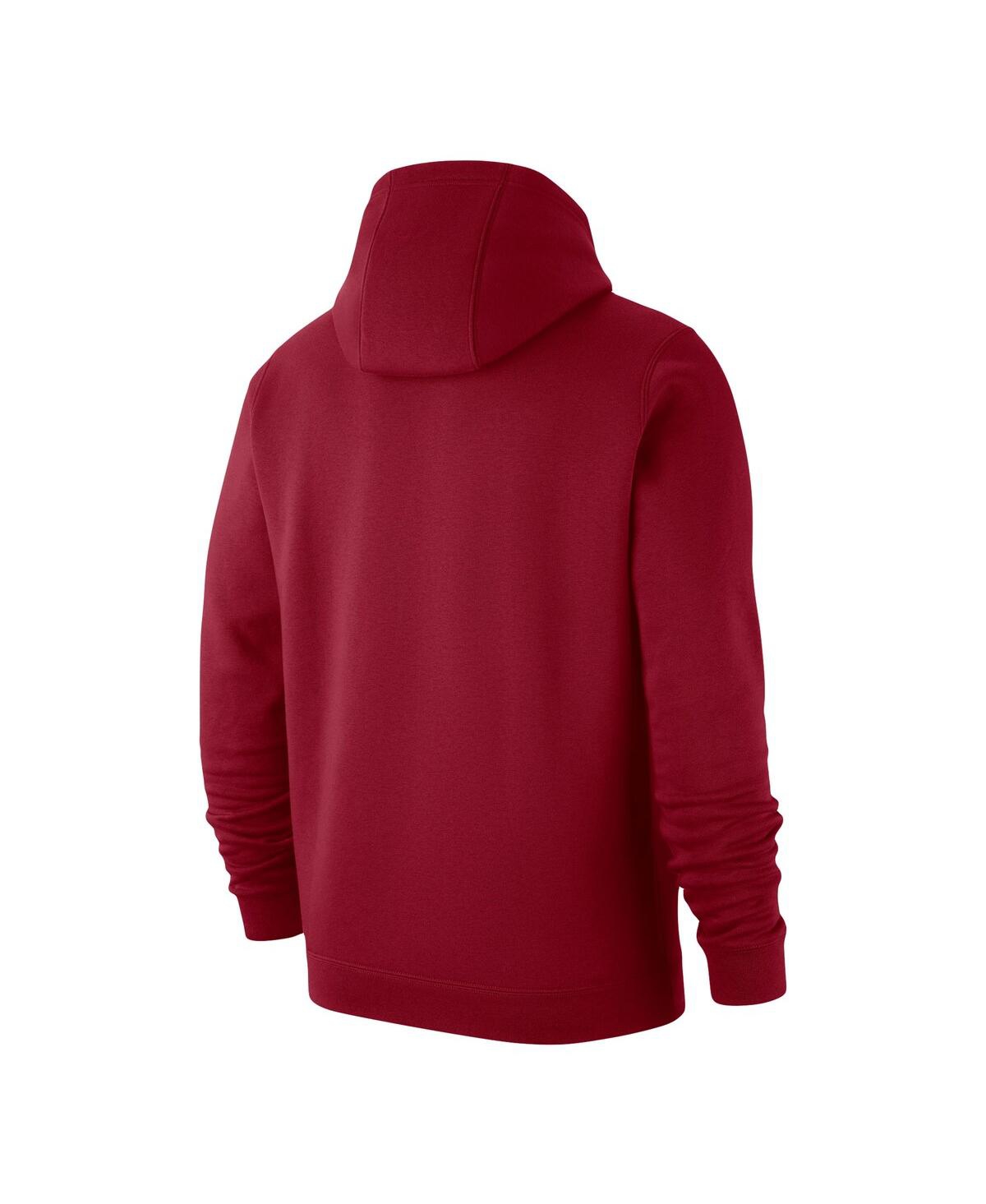 Shop Nike Men's  Cardinal Stanford Cardinal Logo Club Pullover Hoodie
