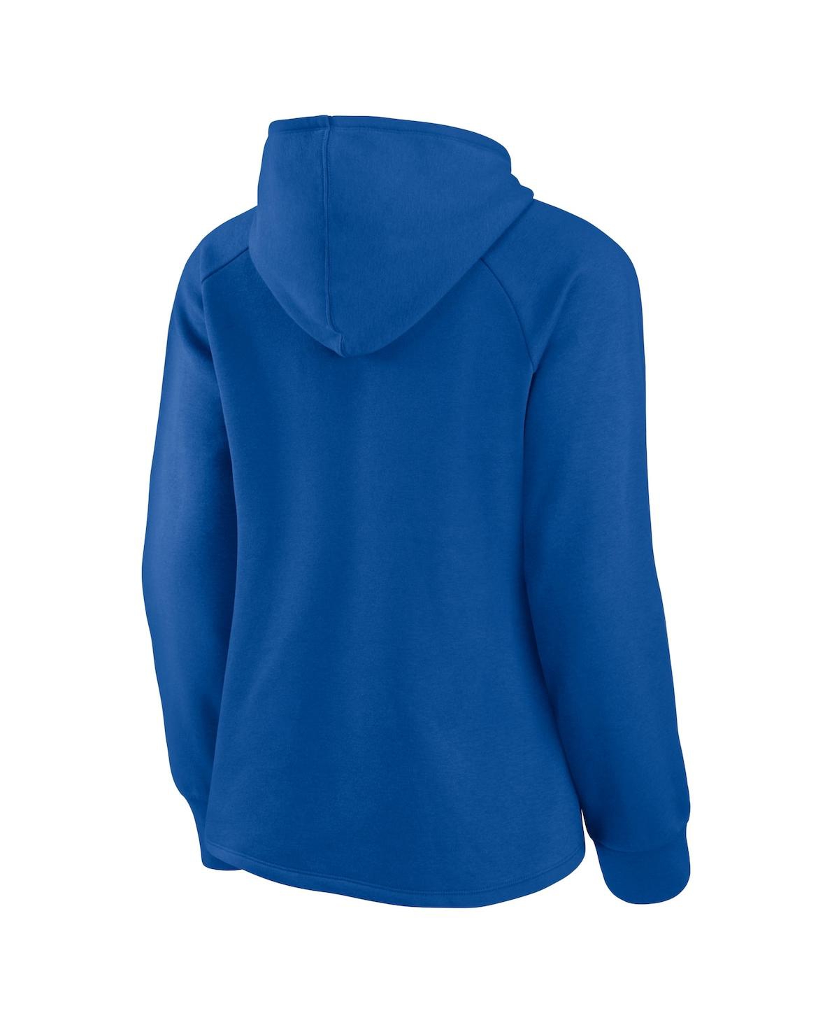 Women's FanaticsChicago Cubs Perfect Play Raglan Pullover Hoodie - Royal