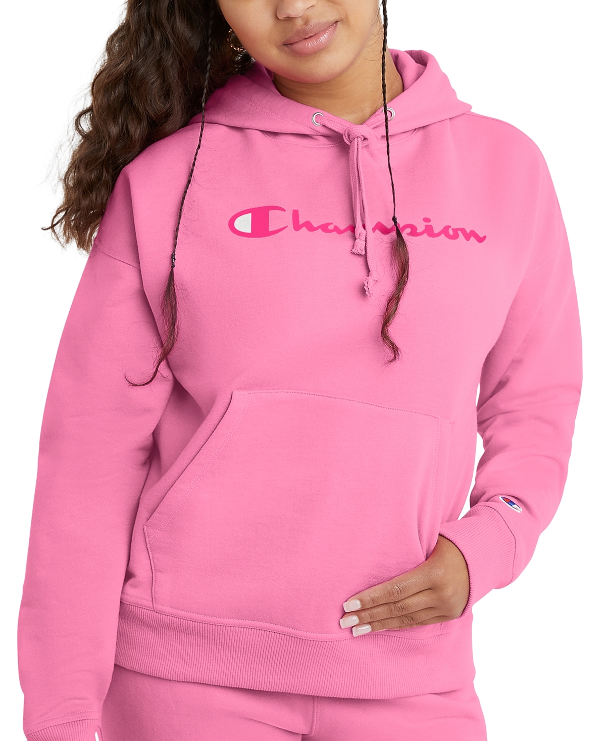 Champion women's fleece pullover hoodie cheap