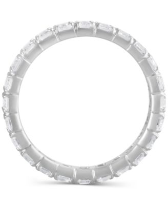 Certified Lab Grown Diamond Emerald-Cut Eternity Band (3 ct. t.w.) in 14k Gold