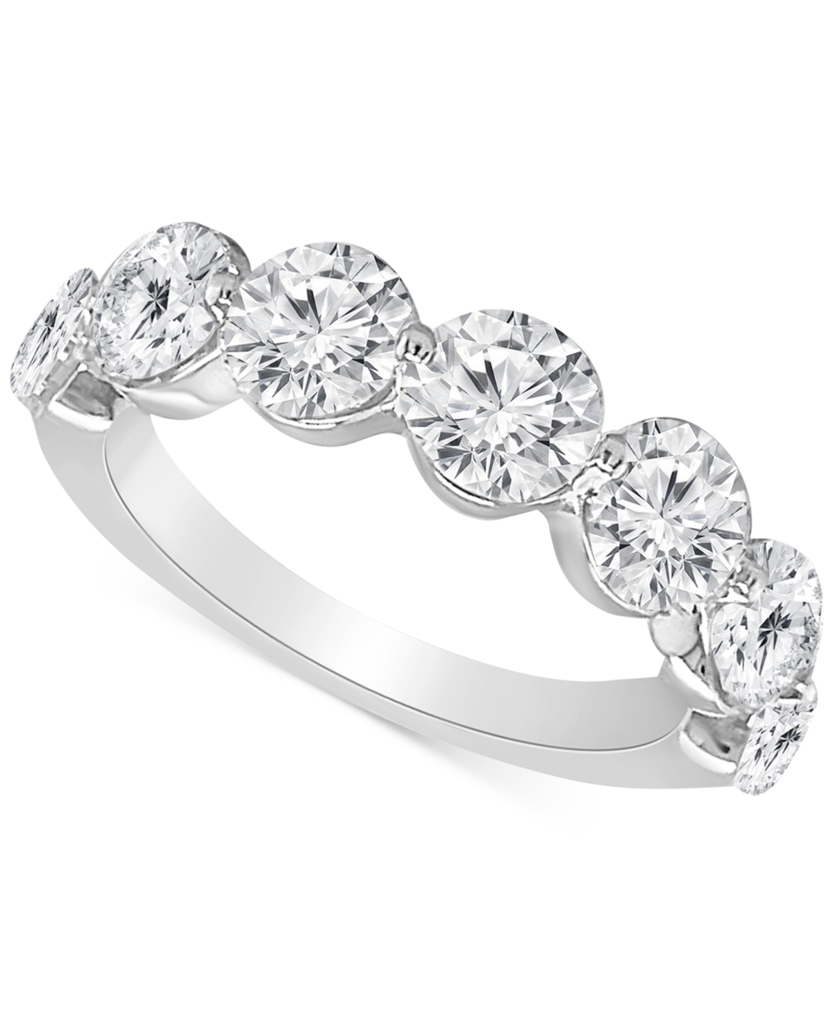 Badgley Mischka Certified Lab Grown Diamond Band (3 Ct. T.w.) In 14k Gold In Rose Gold