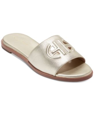 【限定セール】Cole Haan Flynn Logo Slide サンダル Women's Flynn Logo Slide Sandals in Black | Cole Haan