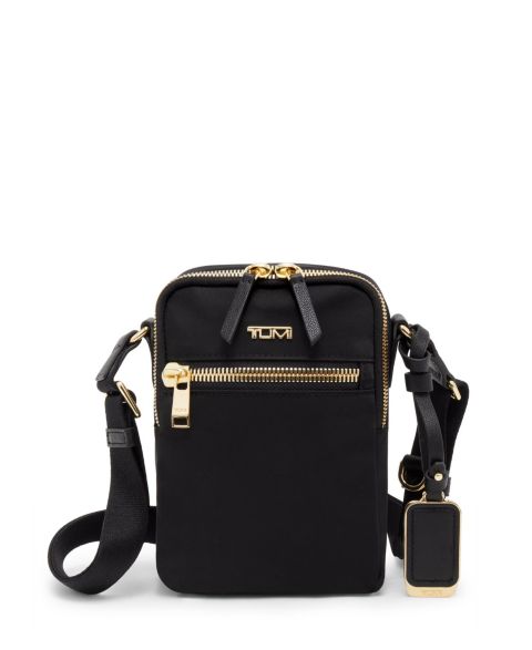 Женская сумка TUMI Voyageur Persia Crossbody, цвет: Чёрный / Золотой