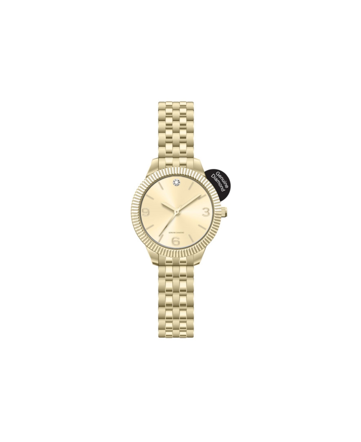 Jessica Carlyle Women's Analog Gold-tone Metal Alloy Watch 31mm In Shiny Gold