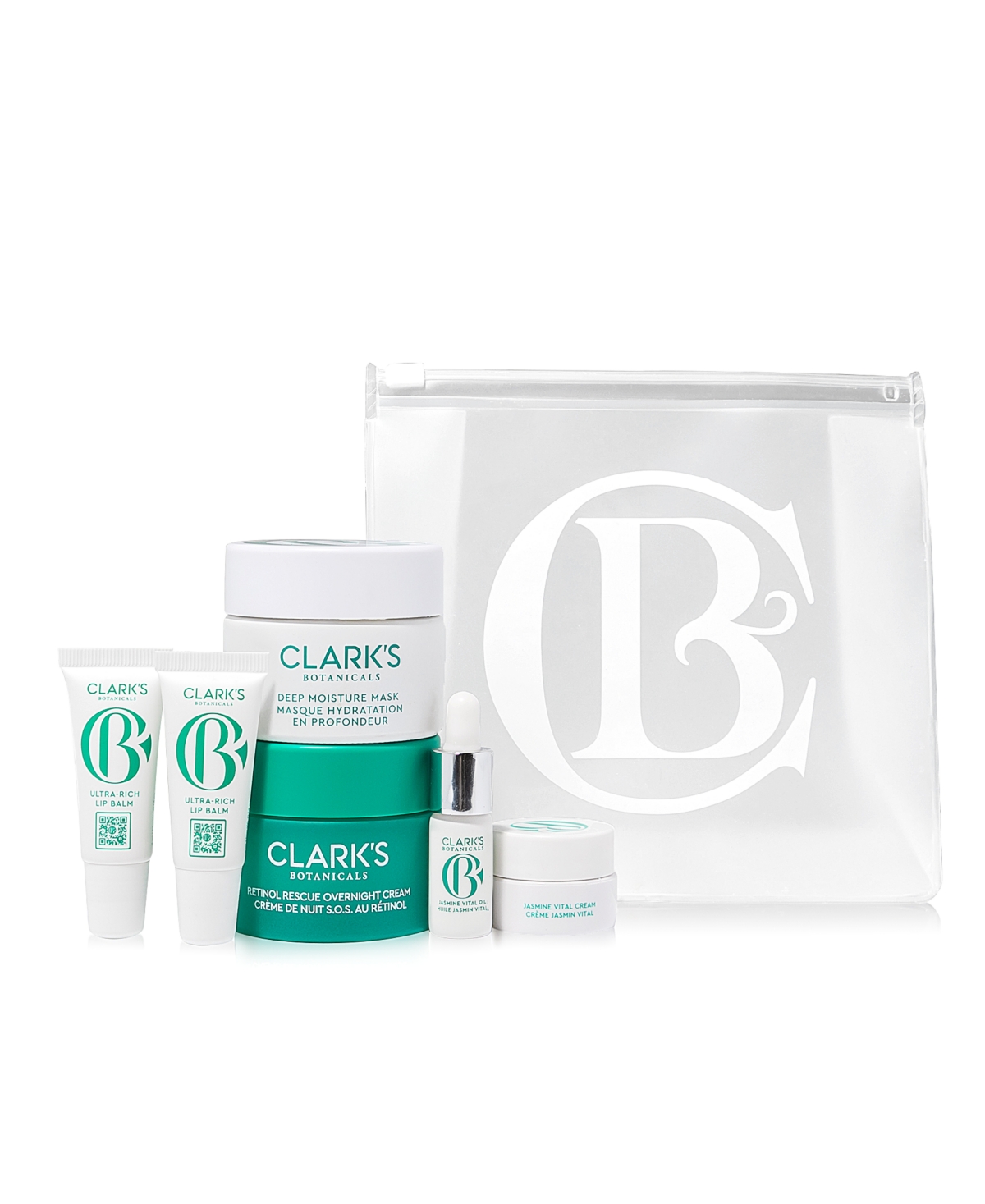 Clarks Botanicals Plump, Hydrate And Glow Skincare Set, 7 Piece