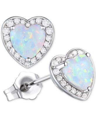 3-Pc. Set Garnet: (4 ct. t.w.) & Lab-Grown White Sapphire (3/4 ct. t.w.)Amethyst (3-1/3 ct. t.w.) Heart Pendant Necklace, Ring, & Stud Earrings in Sterling Silver (Also in Additional Gemstones)