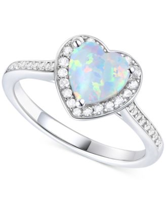 3-Pc. Set Garnet: (4 ct. t.w.) & Lab-Grown White Sapphire (3/4 ct. t.w.)Amethyst (3-1/3 ct. t.w.) Heart Pendant Necklace, Ring, & Stud Earrings in Sterling Silver (Also in Additional Gemstones)