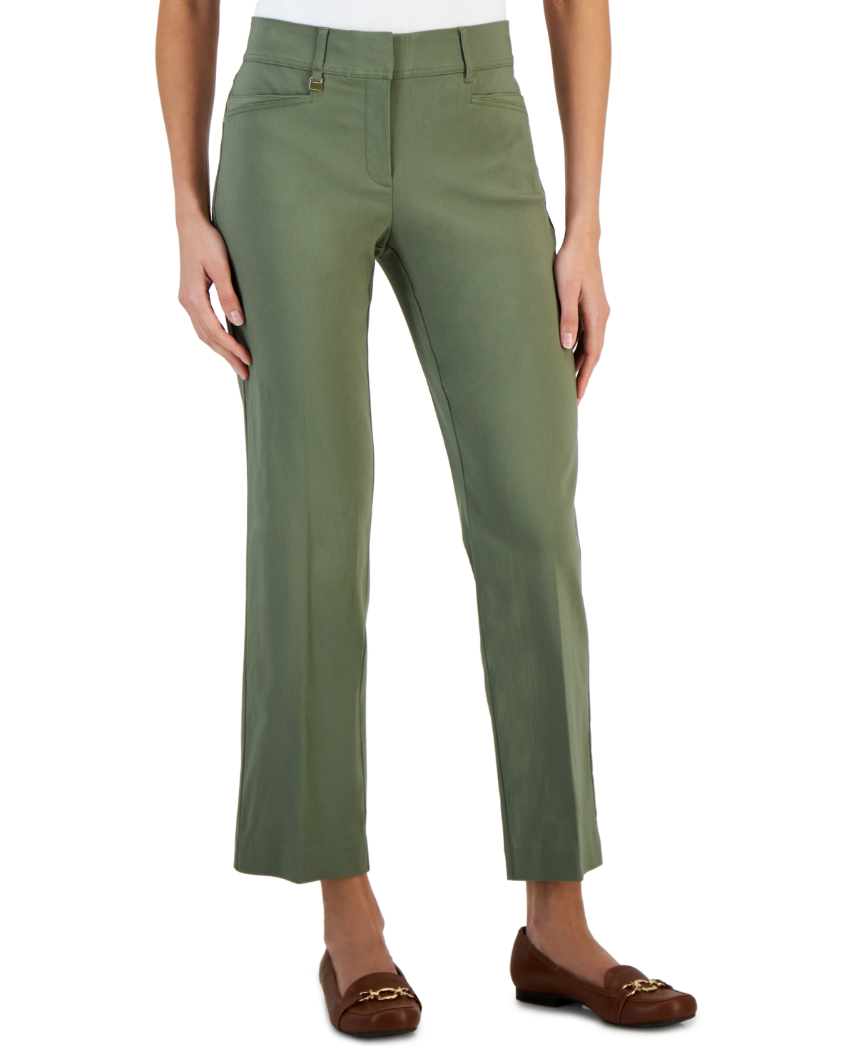 Jm Collection Regular and Short Length Curvy-Fit Straight-Leg Pants,  Created for Macy's