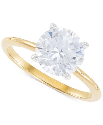 IGI Certified Lab Grown Diamond Solitaire Engagement Ring (2-1/2 ct. t.w.) in 14k White Gold or 14k Gold & White Gold