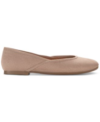 Amazon Essentials Women's Ballet Flats - Comfort Memory Foam Shoes (Nude, Wide)