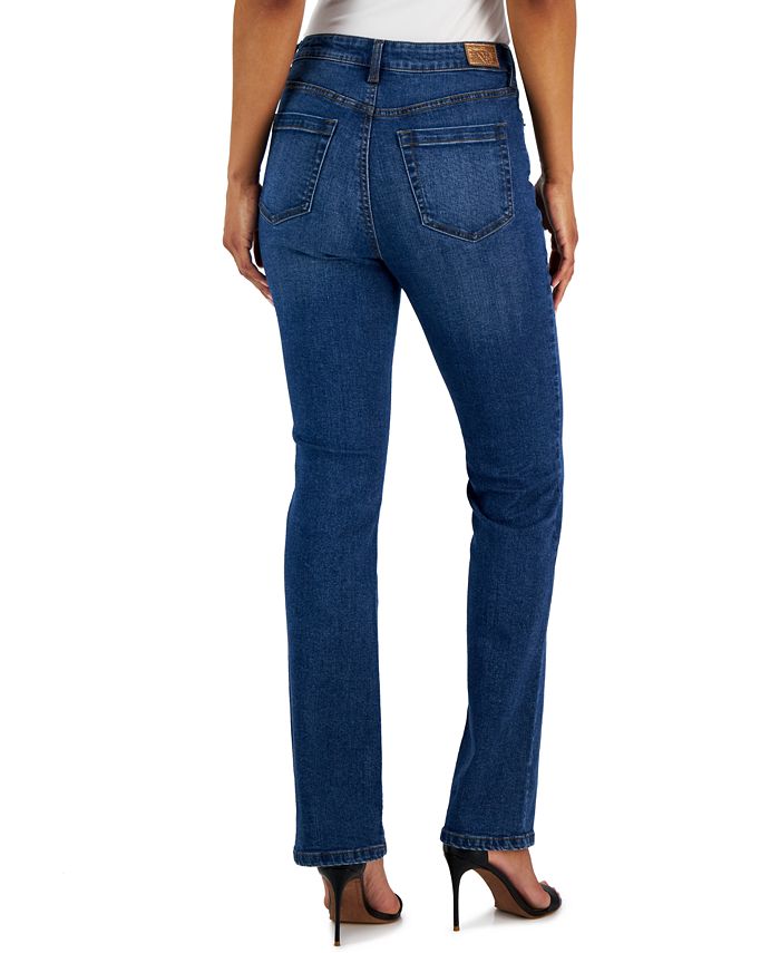 Anne Klein Women's High Rise Front-Fly Bootcut Jeans & Reviews - Pants ...