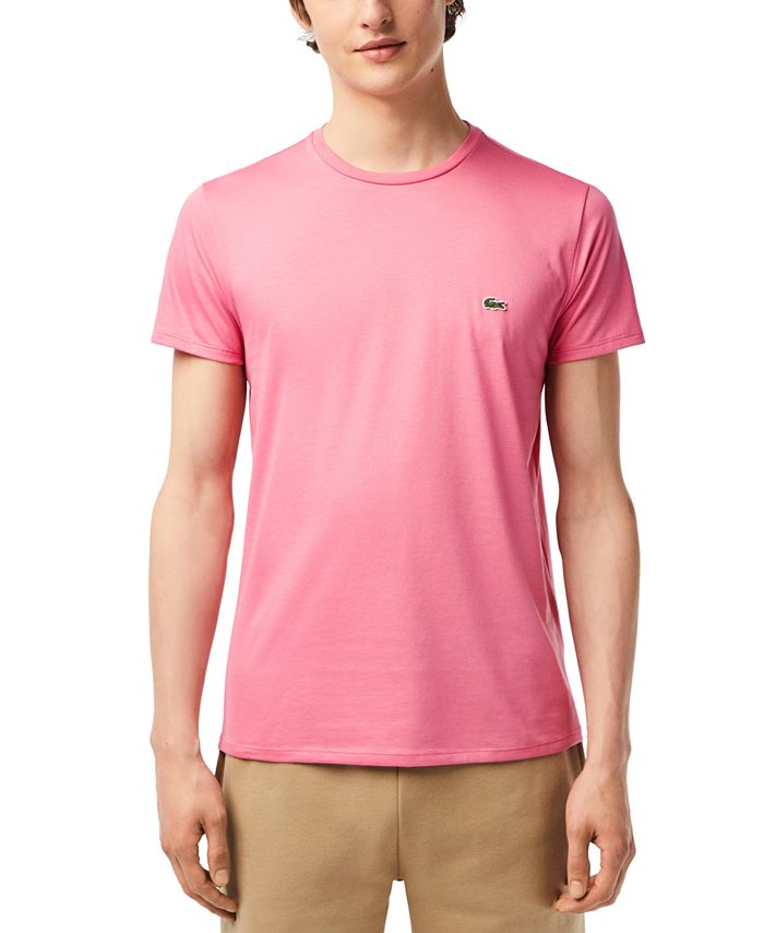 Lacoste Men's Crew Neck Pima T-Shirt - Macy's
