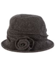 Wool Winter Floppy Short Brim Womens bucket Hat Cloche Hat – WITHMOONS