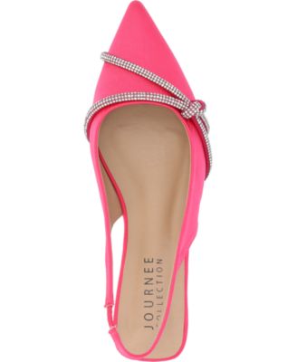 Women's Rebbel Rhinestone Knot Slingback Flats