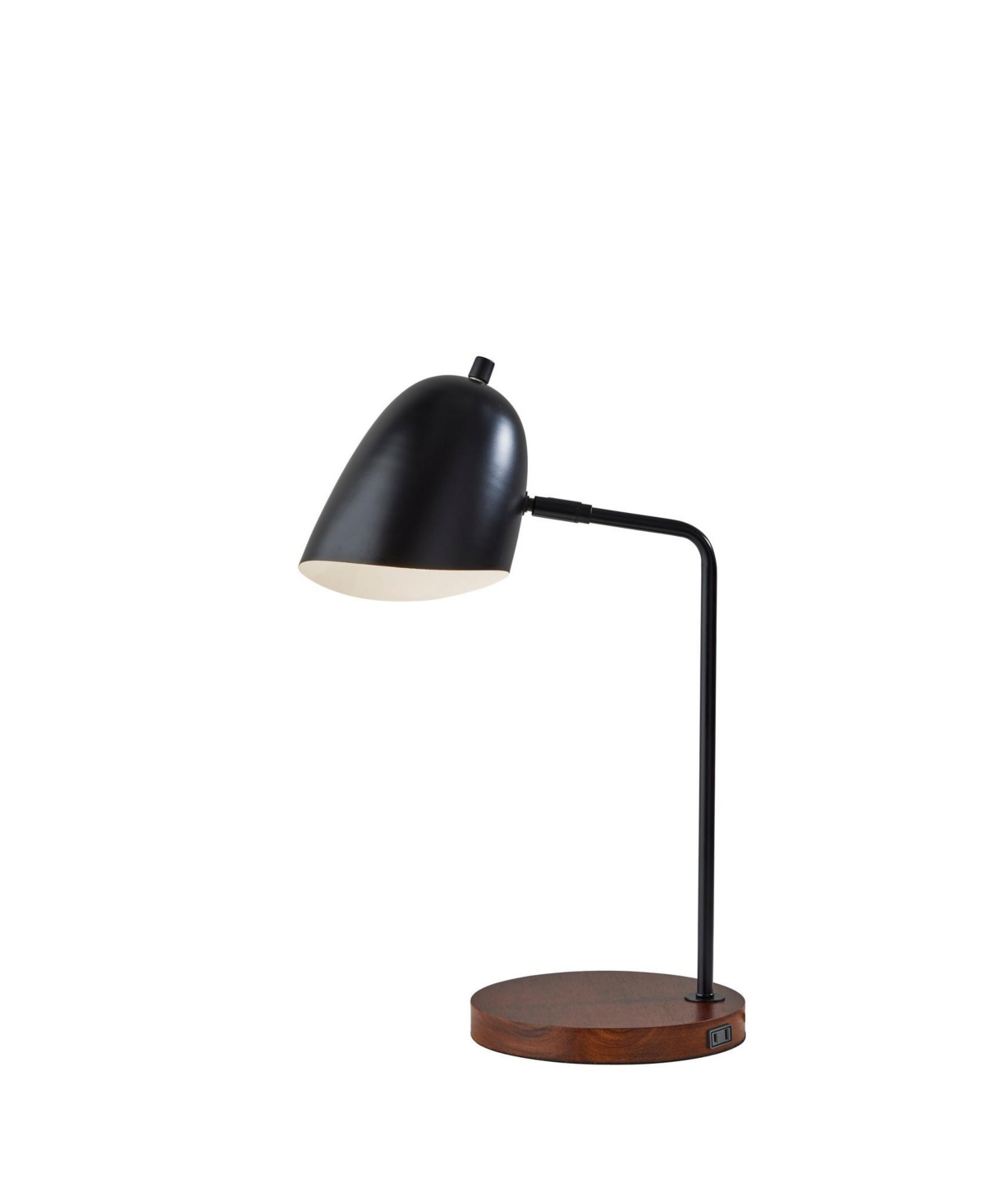 Adesso Jude Desk Lamp In Black Walnut