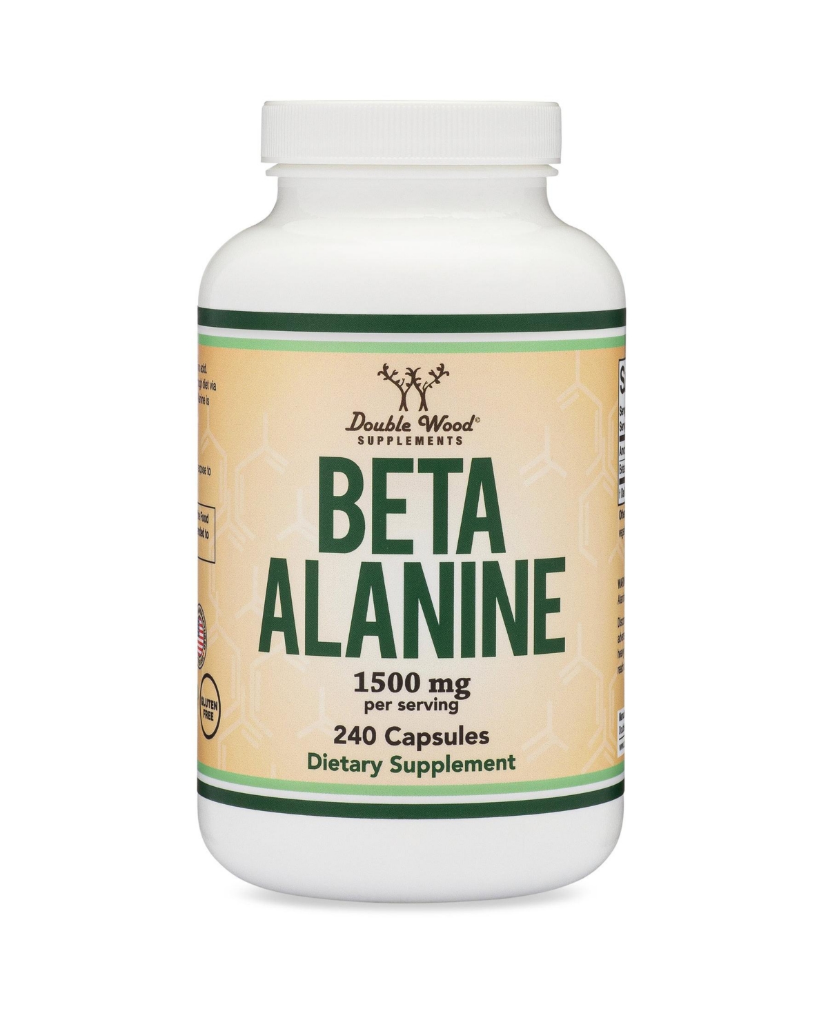 Beta Alanine - 240 capsules, 1500 mg servings