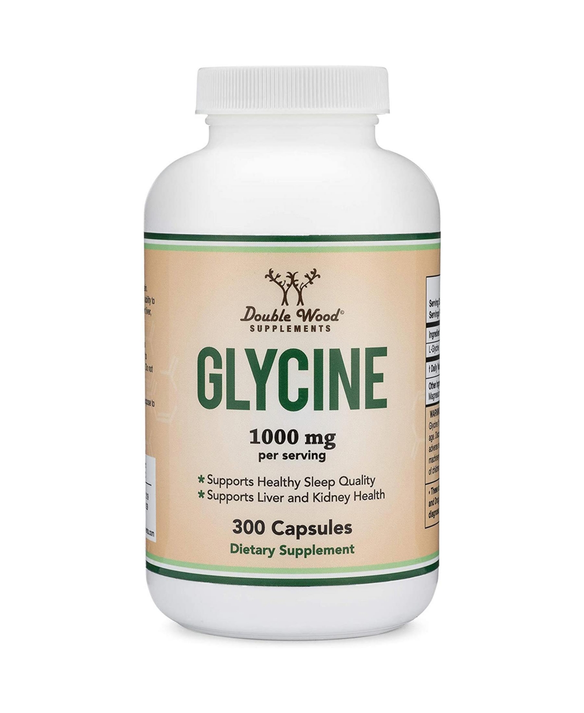 Glycine - 300 capsules, 1000 mg servings