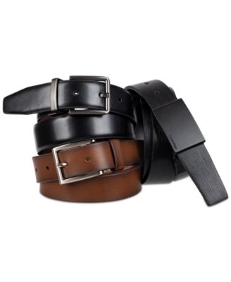 Calvin Klein Mens Casual Belt Collection In Tan