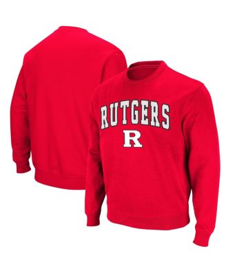 Men's Rutgers Scarlet Knights Arch and Logo Crew Neck Sweatshirt