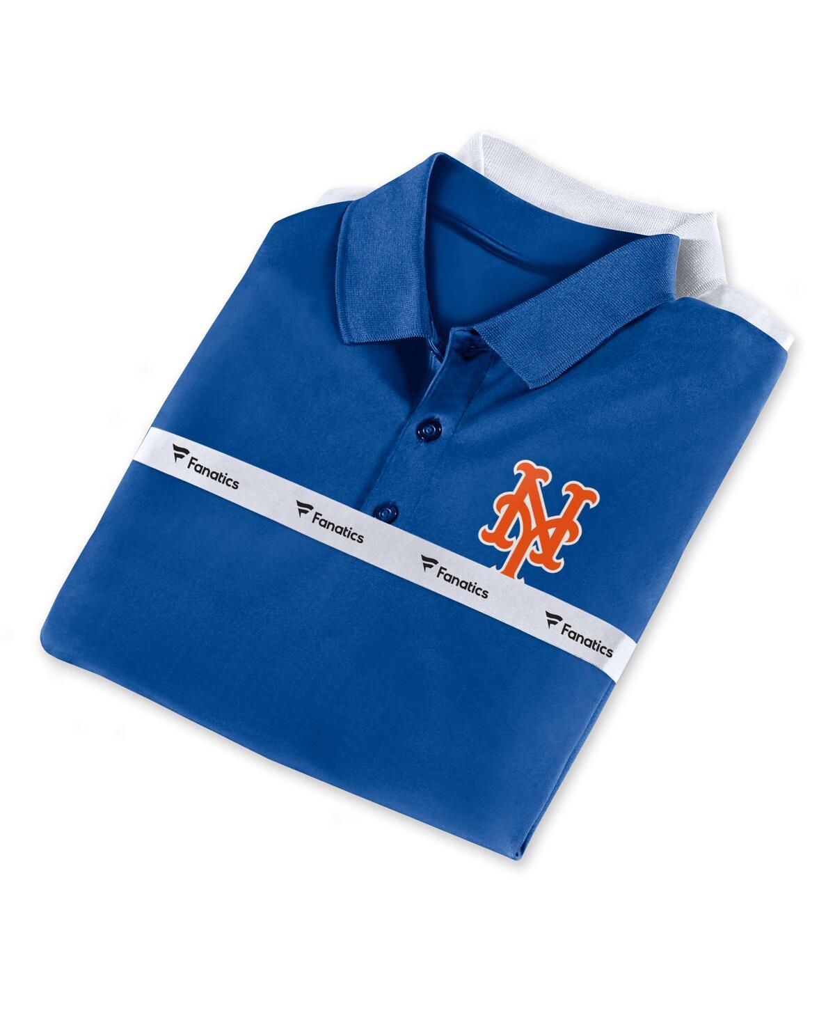 Fanatics Men's  Royal, White New York Mets Polo Shirt Combo Set In Royal,white