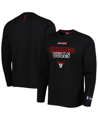 Men s NBA x Hugo Boss Black Chicago Bulls 360 Long Sleeve T shirt Macy s