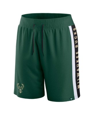 Men's Hunter Green Milwaukee Bucks Referee Iconic Mesh Shorts