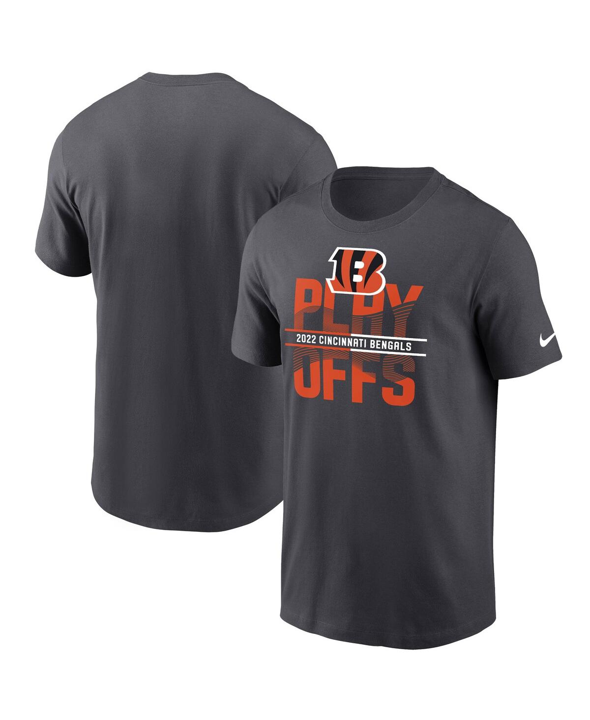 Men's NikeCincinnati Bengals 2022 Nfl Playoffs Iconic T-shirt - Anthracite