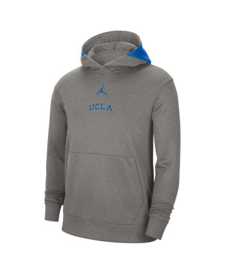 Men's Heather Gray UCLA Bruins Team Basketball Spotlight Performance Pullover Hoodie