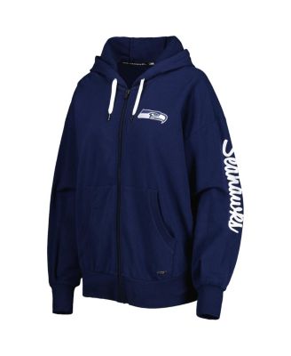 Women's College Navy Seattle Seahawks Emerson Full-Zip Hoodie