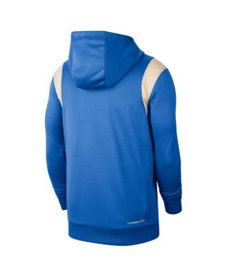 Men's Blue UCLA Bruins 2022 Game Day Sideline Performance Pullover Hoodie