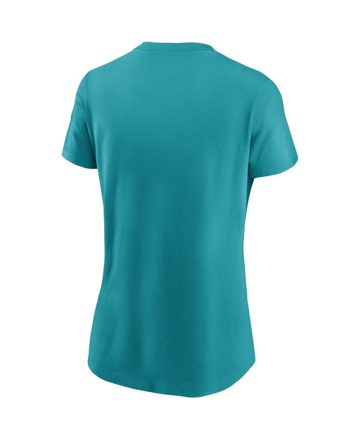 Nike Women's Aqua Miami Dolphins Primary Logo T-shirt In Aqua