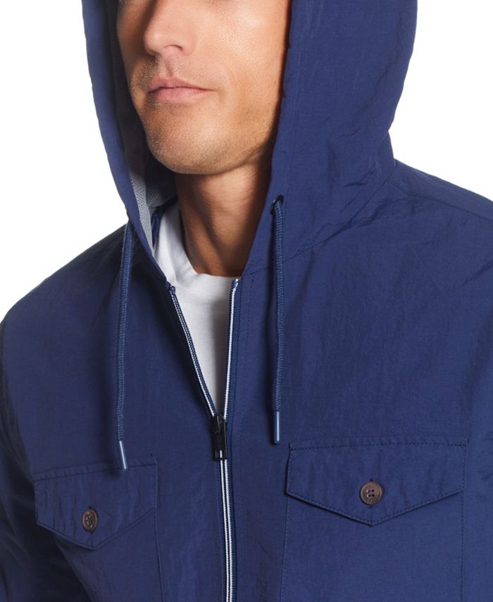 Weatherproof Vintage Men's Zip Front Hooded Nylon Jacket Macy's