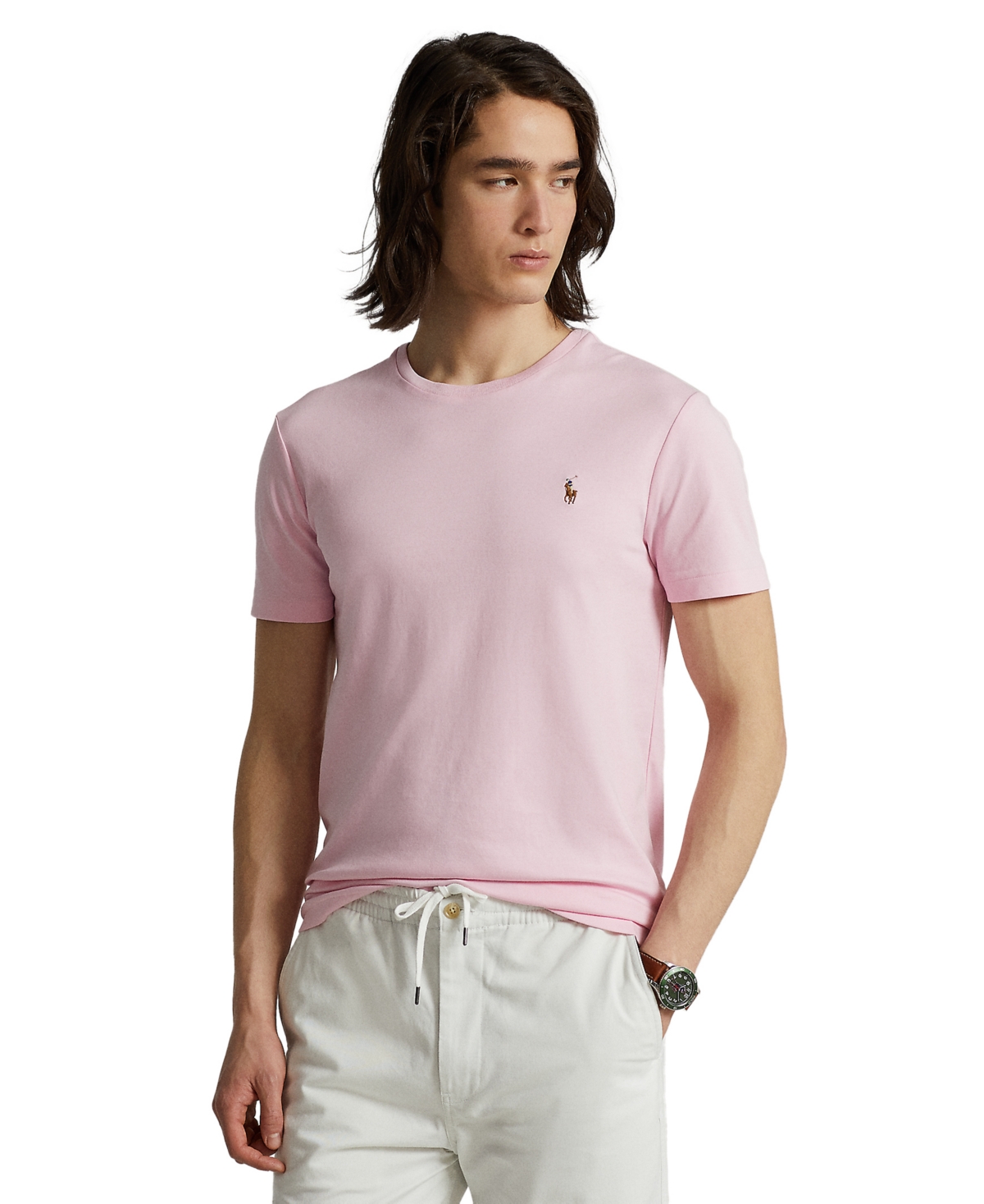 Men's Custom Slim Fit Soft Cotton T-Shirt - Resort Green Heather