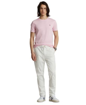 Tシャツ・カットソー POLO RALPH LAUREN Custom Slim Soft Cotton Tee Pink Polo Ralph Lauren CUSTOM SLIM FIT SOFT COTTON T-SHIRT