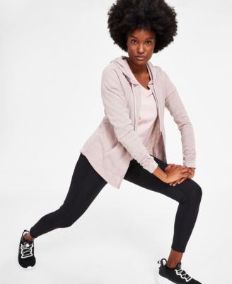 Толстовка с капюшоном на молнии и рюшами Calvin Klein Performance